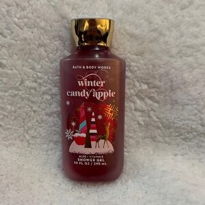 Bath & Body Works Winter Candy Apple Shower Gel - Festive Red